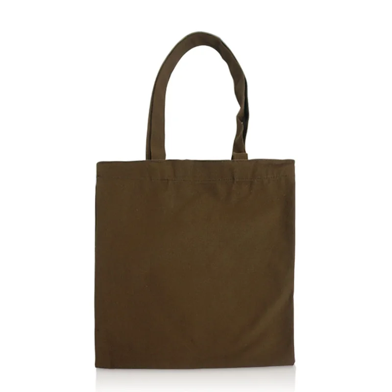 50 Teile/los 6 Farben 35x40cm Leere Leinwand Einkaufstaschen Eco Wiederverwendbare Faltbare Schulter Tasche Handtasche Tote Baumwolle Einkaufstasche – Detail 9