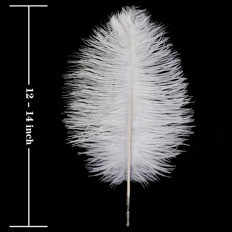 Black Ostrich Feathers 50Pcs for Crafts Wedding Party Decoration Large  Feather DIY Table Centerpieces Accessories Centerpieces for Tables (Color 