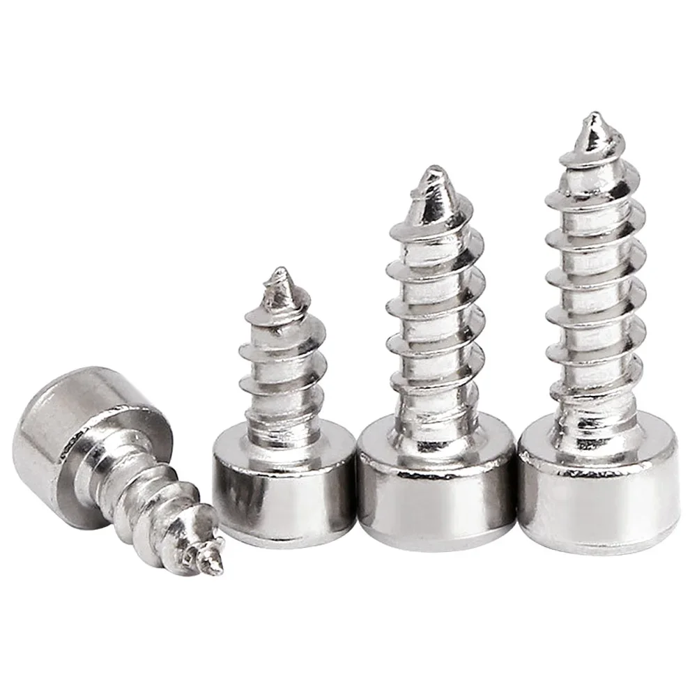 304 Stainless Steel M2 M2.6 M3 M3.5 M4 M5 Hex Hexagon Socket Cap Head Self Tapping Screw Allen Head Screw 20-200pcs