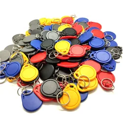 100 - Pack 13.56MHz Rewritable RFID Keyfobs with UID Capability (Grey)