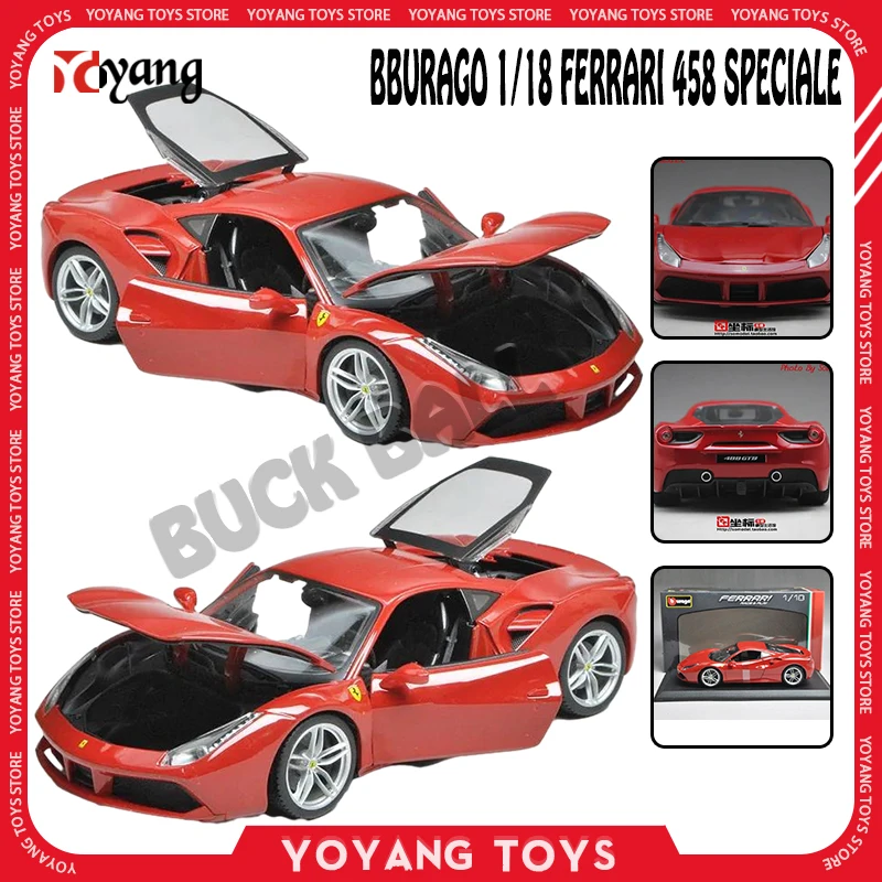 

Bburago 1/18 Scale Ferrari 458 Speciale Car Models Ferrari 488gtb Alloy Diecast Models Car Toys Sportcars Collection Boys Gifts