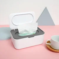 Wet Tissue Box Paper Dispenser Portable with Lid Tissue Storage Box Holder Dustproof  Baby Car Organizer Napkin Hot 2