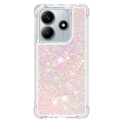 Bling Glitter Dynamic Liquid Phone Case - Stylish and Protective Cover for Note 14 4G 163mm (B7)