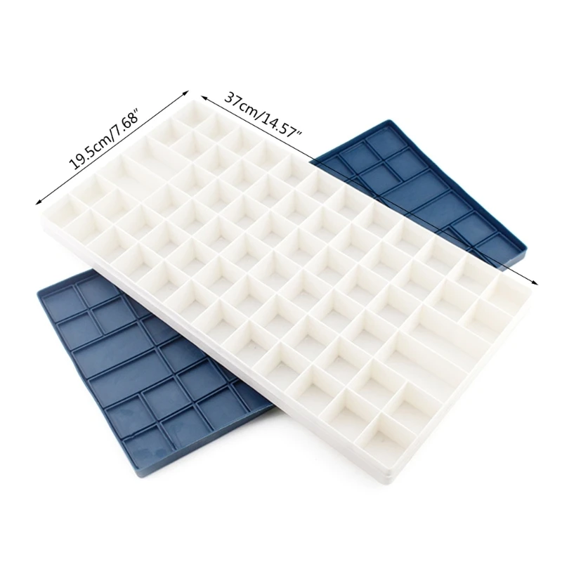Paint Leak Proof Paint Holder Portable Tray Soft Lid Artist Student 10/12/24/36/44/48/68 Well U4LD