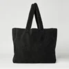 Goddess Yoga Foxy Sherpa Tote Fashion Letter Plush Handbag Comfortable Strap Large Capacity Storage Shoulder Bag 4