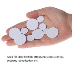5pcs 18mm/25mm/30mm 125Khz RFID Tags T5577 Writable Stickers Proximity Cards Rewritable Glue Adhesive Label For RFID Copier