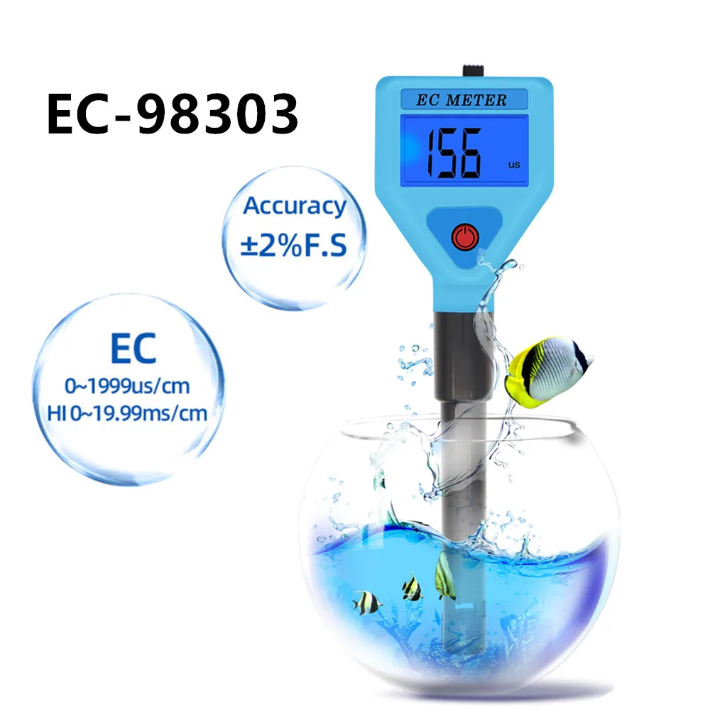 EC 98303 Digital EC Tester Water EC Tester Aquarium Conductivity Meters