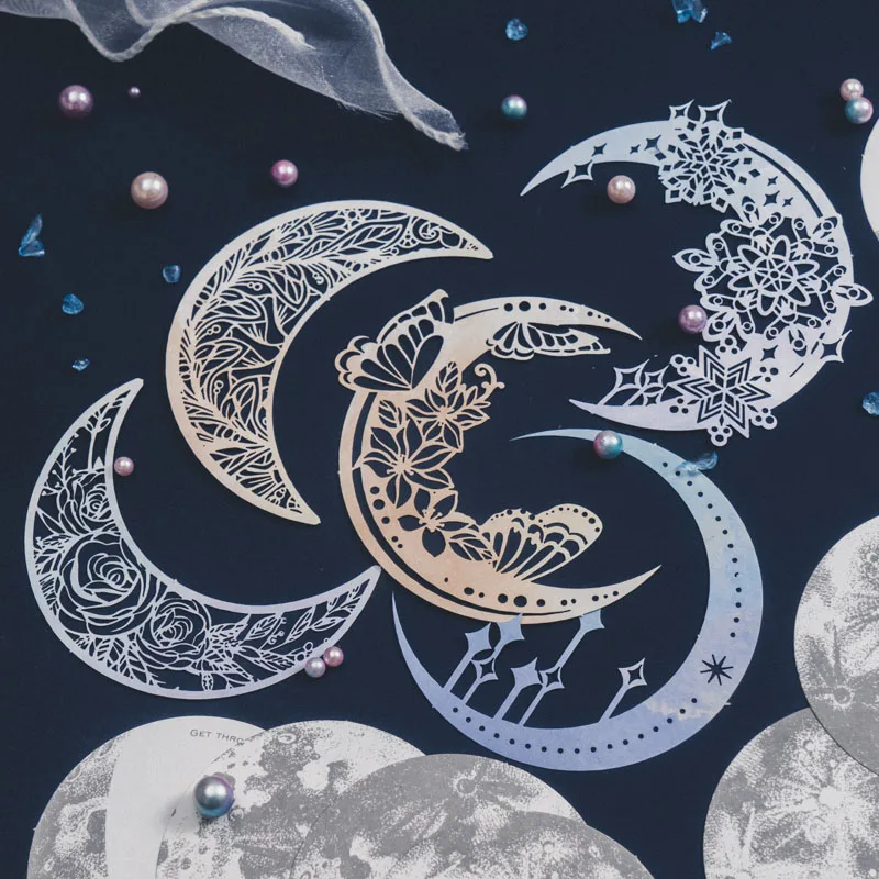 

Yoofun 63pcs/lot Unique Phase of the Moon Material Paper Pack Dual - Material Scrapbooking Decorative Papers Journal Card Making