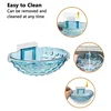1 Pc Sink Adhesive Soap Holder Soap Dishes Sponge Container with Wall Hook for Shower Kitchen Bathroom Accessories 3
