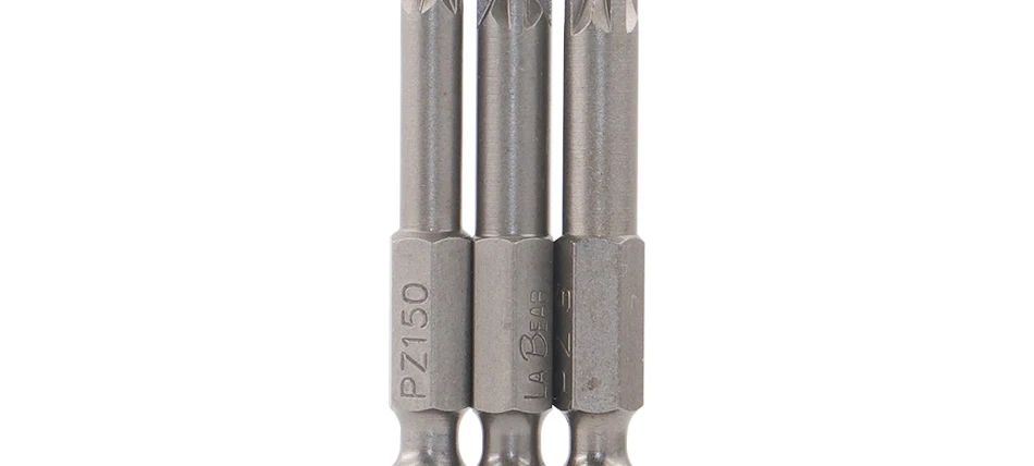 S2 25mm/50mm/100mm CR-V PZ Pozidriv Bits 1/4 Zoll 6,35mm Sechskantschaft PZ0 PZ1 PZ2 PZ3 PZ4 Anti Slip Elektro-Schraubendreher-Bit-Set – Detail 4