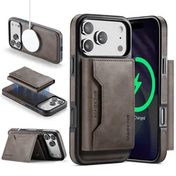 Premium Detachable RFID Leather Phone Case with Magnetic Card Slot and Wireless Charging Capability - iPhone 15 Plus (Coffee)