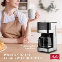 Melitta Aroma Tocco Glass Drip Coffee Maker Programmable Coffee Machine Glass Carafe Coffee Pot 2