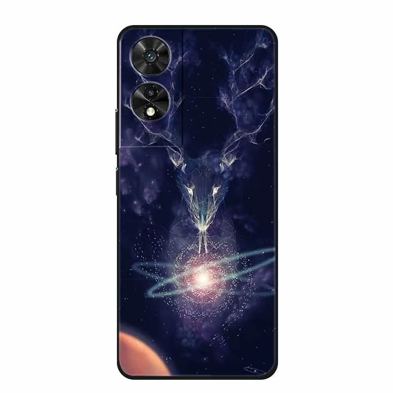 Wolf Lion Silicone Fashion Space TPU Phone Case with Enhanced Protection and Unique Print Design.