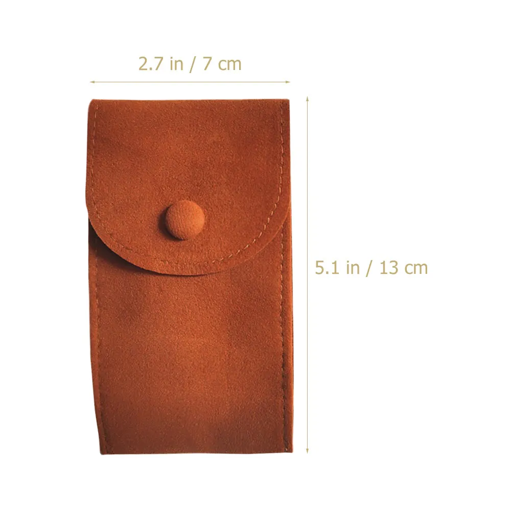 2Pcs 시계 주머니 휴대용 보관 가방 간단한 플란넬 쥬얼리 주최자 여행 시계 컨테이너 스크래치 먼지 방지