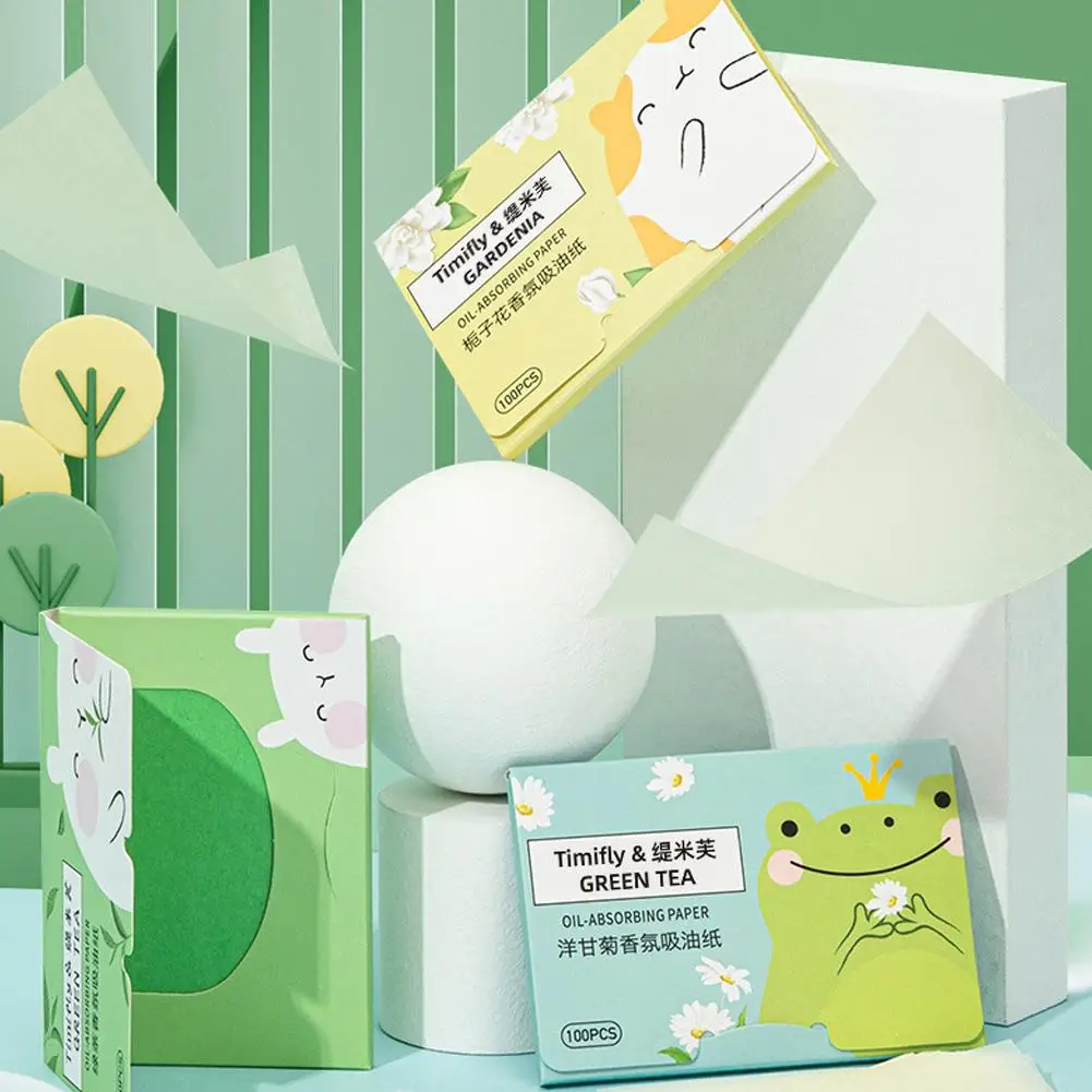 

100sheets Face Oil Absorbing Paper Face Wipes Anti-Grease Paper Facial Absorbent Paper Woman Facial Care Paper Facial Cleaning