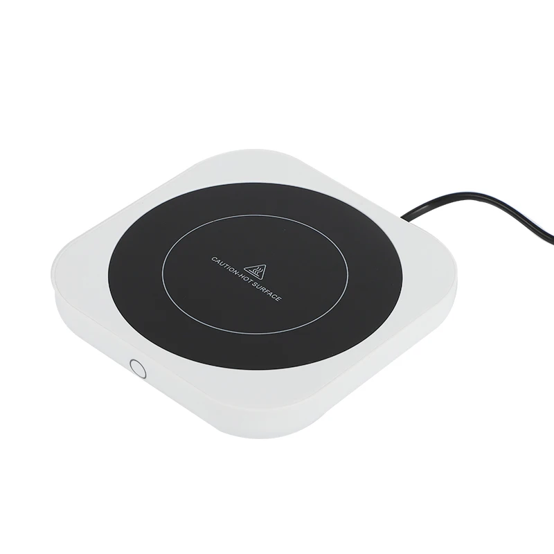 80&deg;C Coffee Cup Warmer & Mug Warmer for Desk 3 Temperature Mode Large Panel Heated Coasters for Tea Milk Water,4H Auto Shut Off
