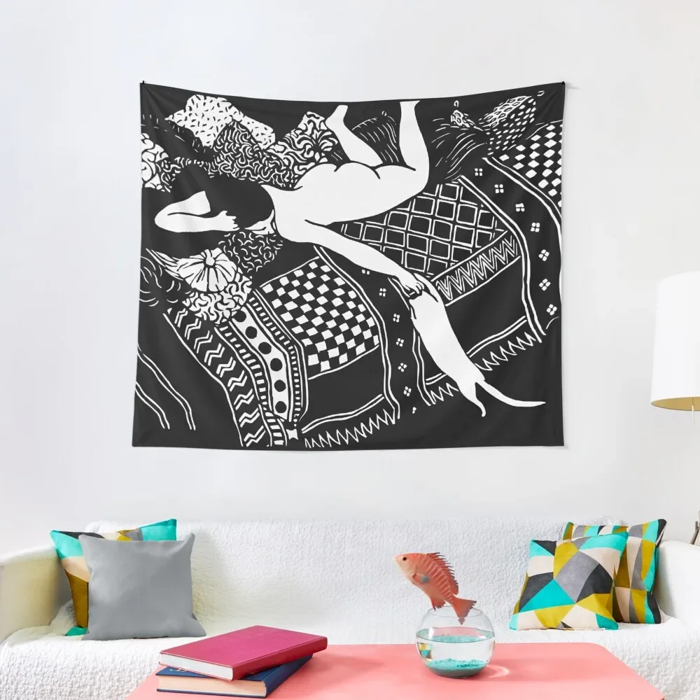 

La Paresse (Laziness) Tapestry Bedroom Decor Aesthetic Decorative Wall Aesthetic Room Decoration Tapestry