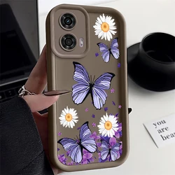Elegant Butterfly Sky Eye Phone Case - Stylish Protective Cover for Moto G10 Power (045-Brown)