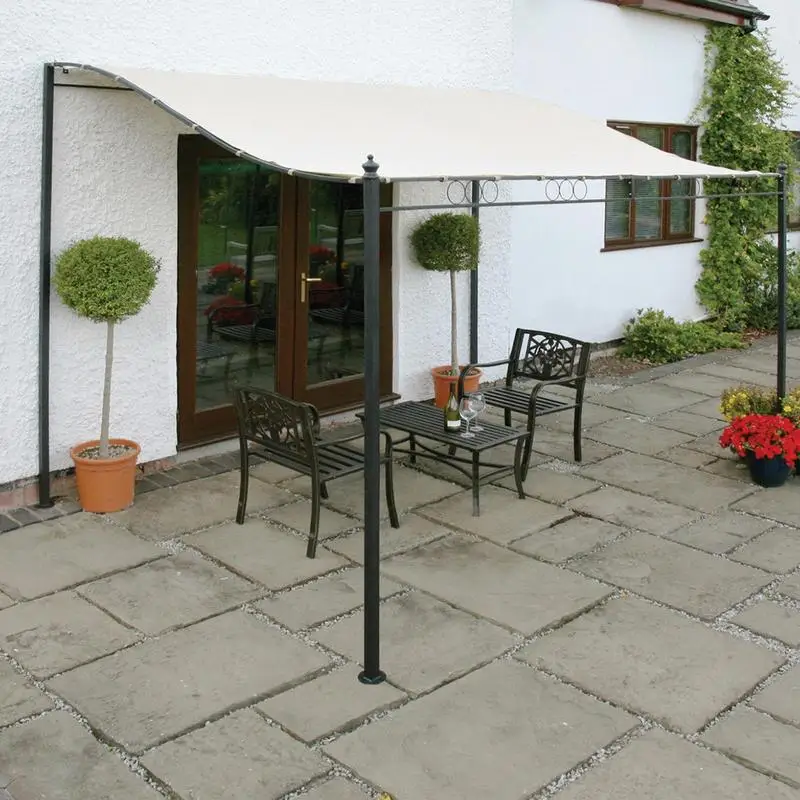 1pc Camping Tarp Waterproof Tent Tourist Awning Shade Garden Canopy 3x2.6m Patio Covering for Backyard Pool Deck Sun Shelter