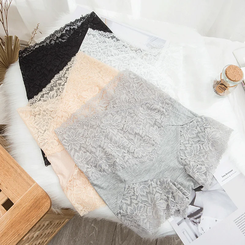 

Женские кружевные защитные трусики, нижнее белье, женские кружевные сексуальные трусики с высокой талией, Летнее белье
