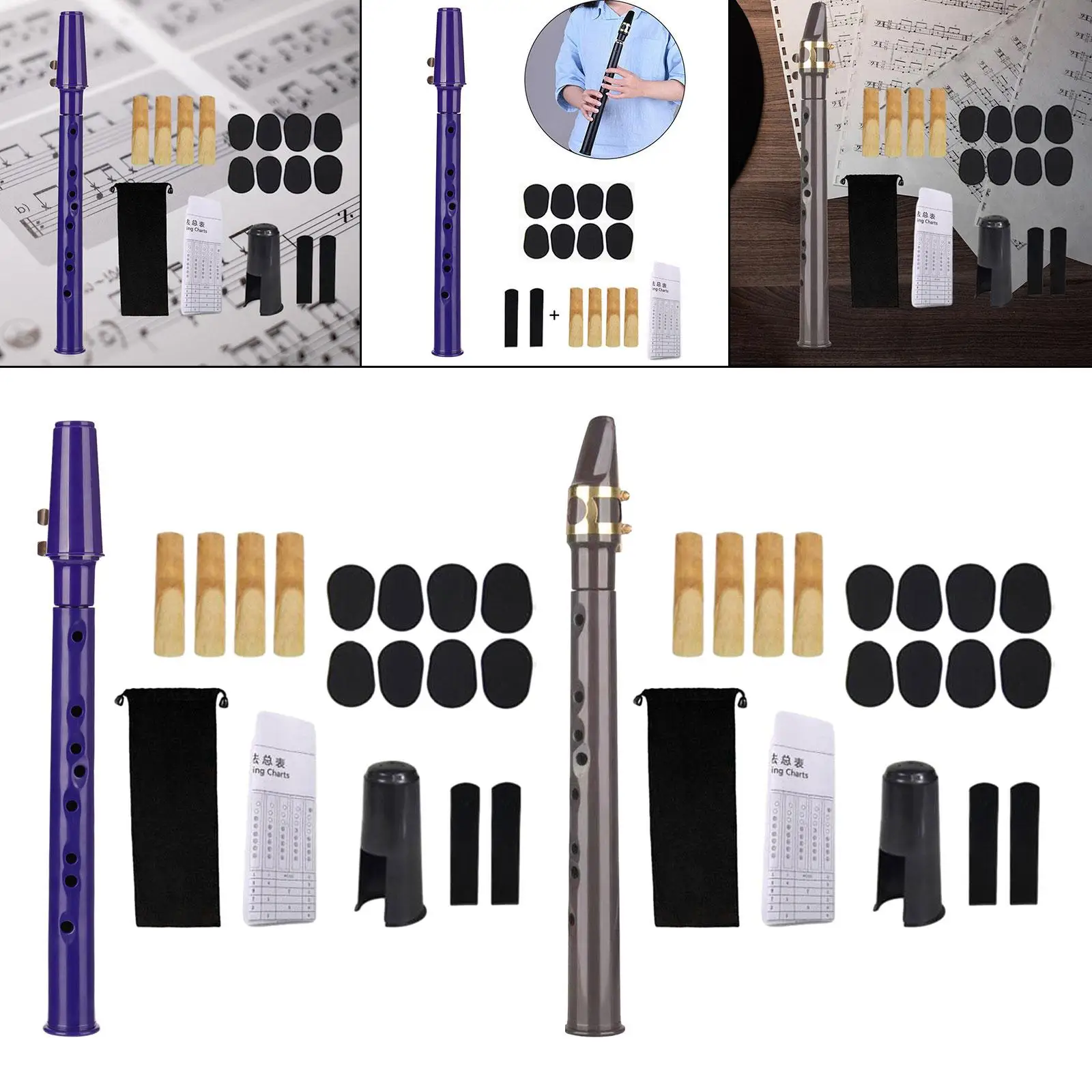 Pocket Saxophone with Mouthpiece Reeds, Carrying Bag Great Sound Mini Sax