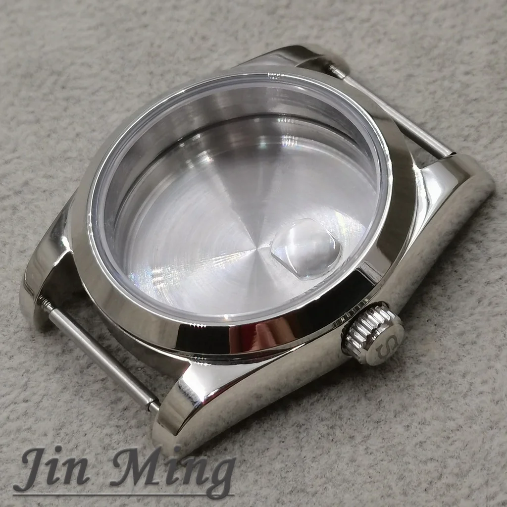 Premium Men's Watch Case with Sapphire Glass and Strap Parts, 36mm/40mm S Crown