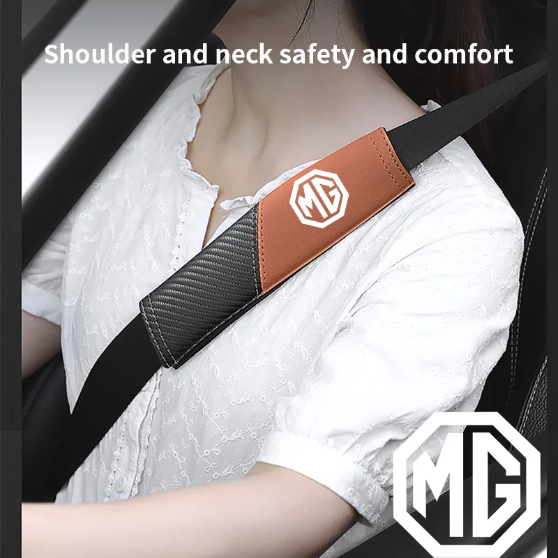 

1Pcs car seat belt cover shoulder pad interior accessories for MG Zs Ev 2022 Hs 4 5 3 7 6 Gt Mulan Rx5 Rx8 Tf 3 6 1 Phev Hs