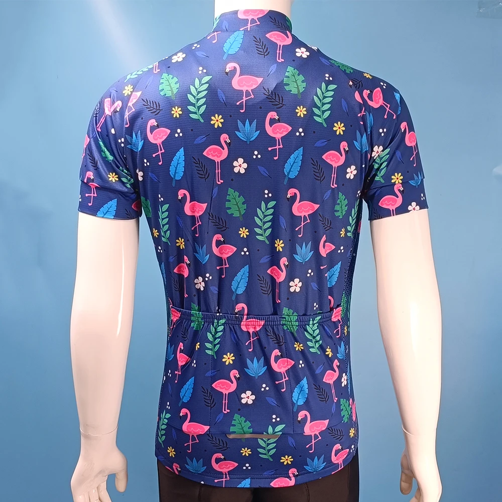 Flamingo Team Cycling Jersey MTB Maillot Bike Shirt Downhill Jersey High Quality Pro Team Tricota Mountain Bicycle Clothing NEW