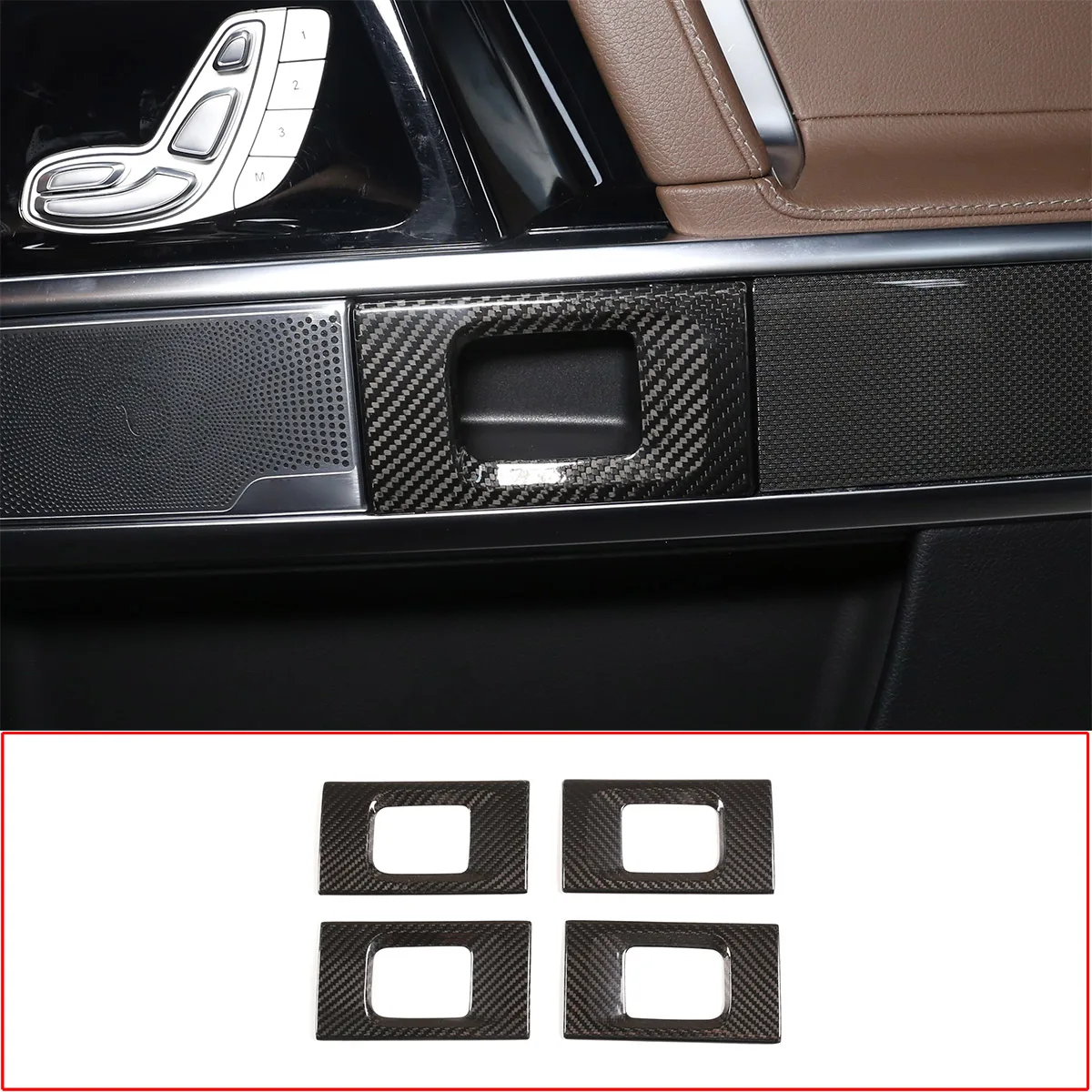 

100% Real Carbon Fiber For Mercedes-Benz New G-Class W463 2019-20 Car Window Button Frame Gear Shift Panel Trim Car Accessories