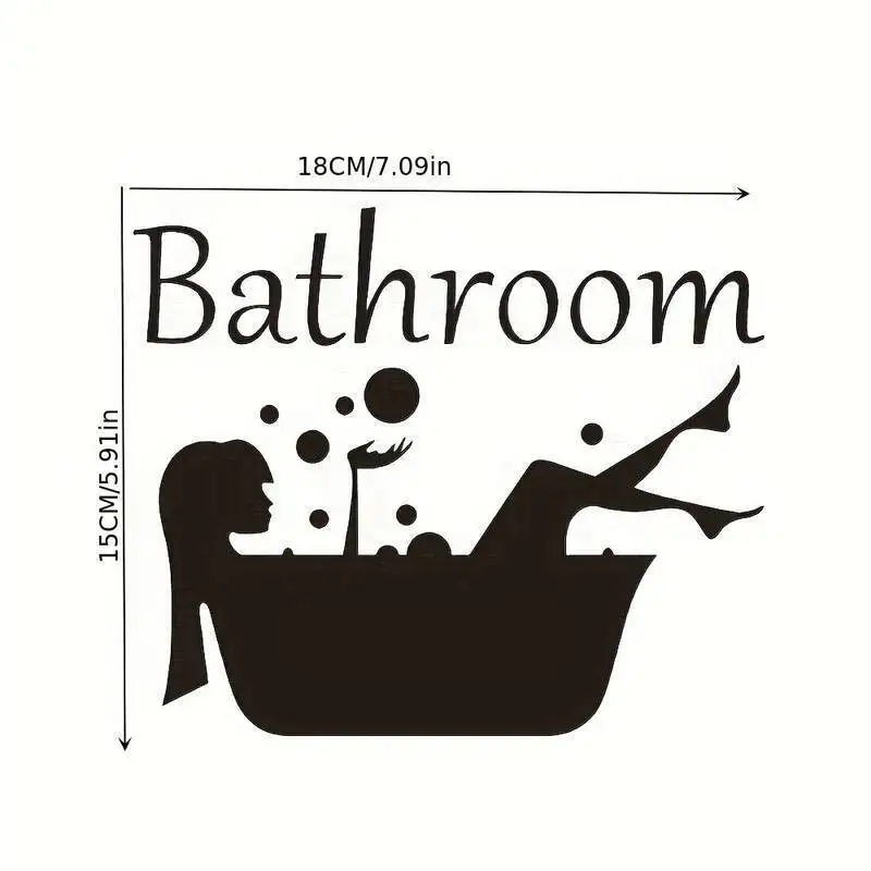 Door Wallpaper Stickers Bathroom Decal Removable Art Vinyl Mural Home Room Decor Wall Stickers DIY