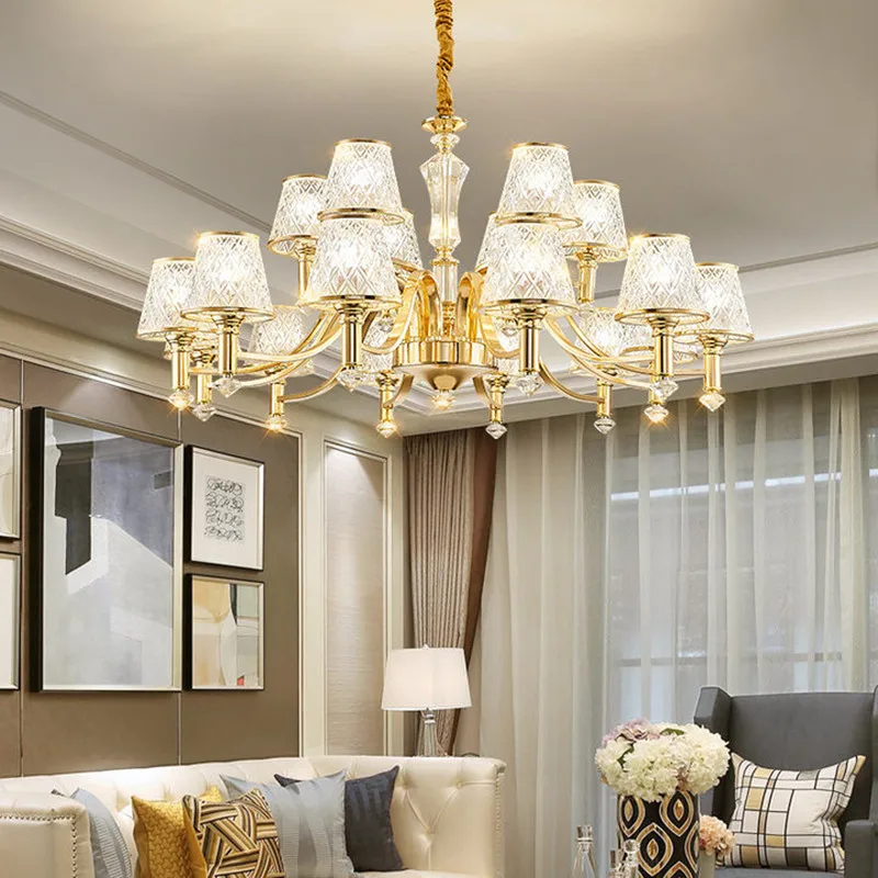 

New Chinese Crystal Chandelier Modern Contracted New Living Room Bedroom Lamps And Lanterns