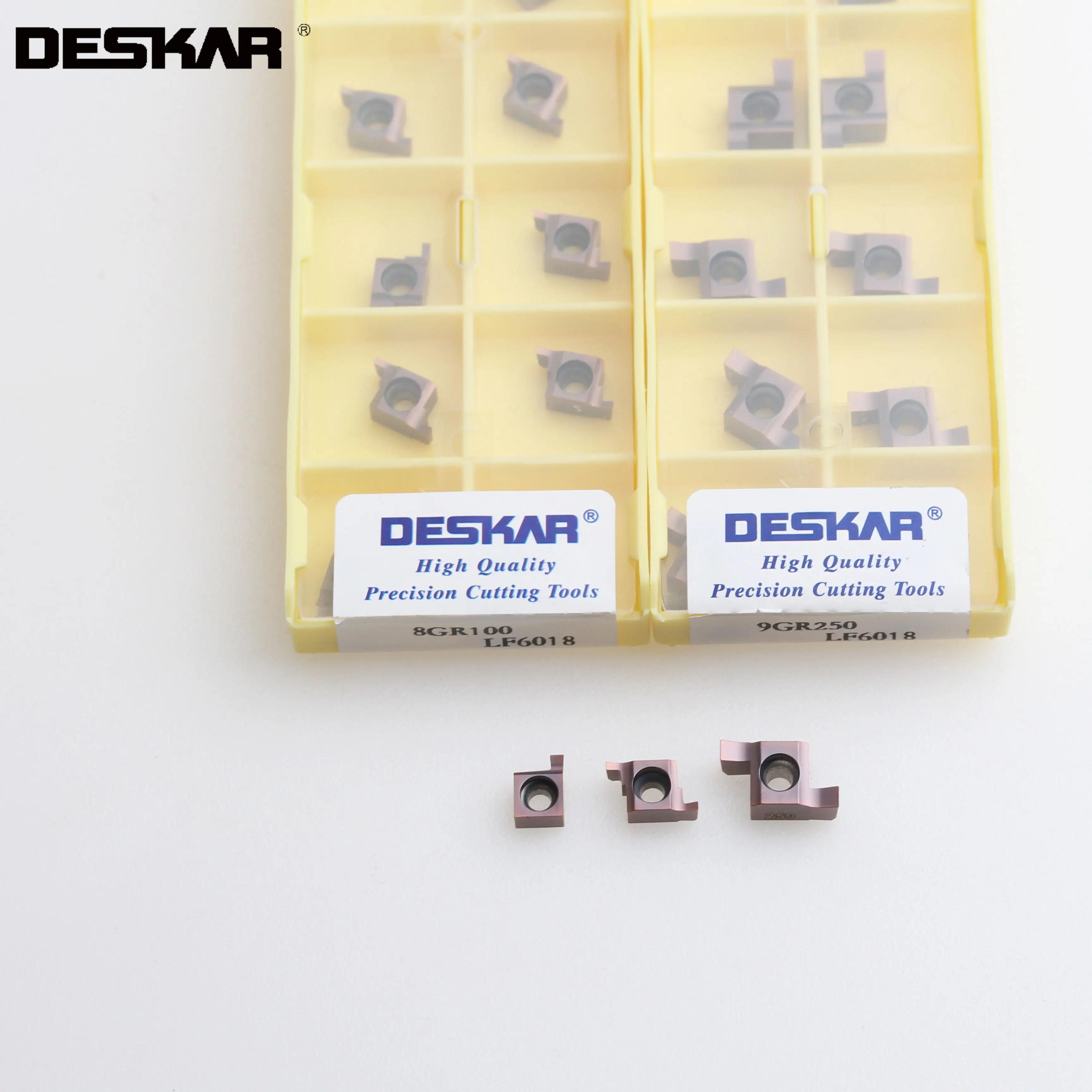 

10PCS DESKAR 6GR 7GR 8GR 9GR 50-400 LF6018 Shallow Grooving Carbide Inserts Turning Tools CNC Lathe Cutter Cutting Blades