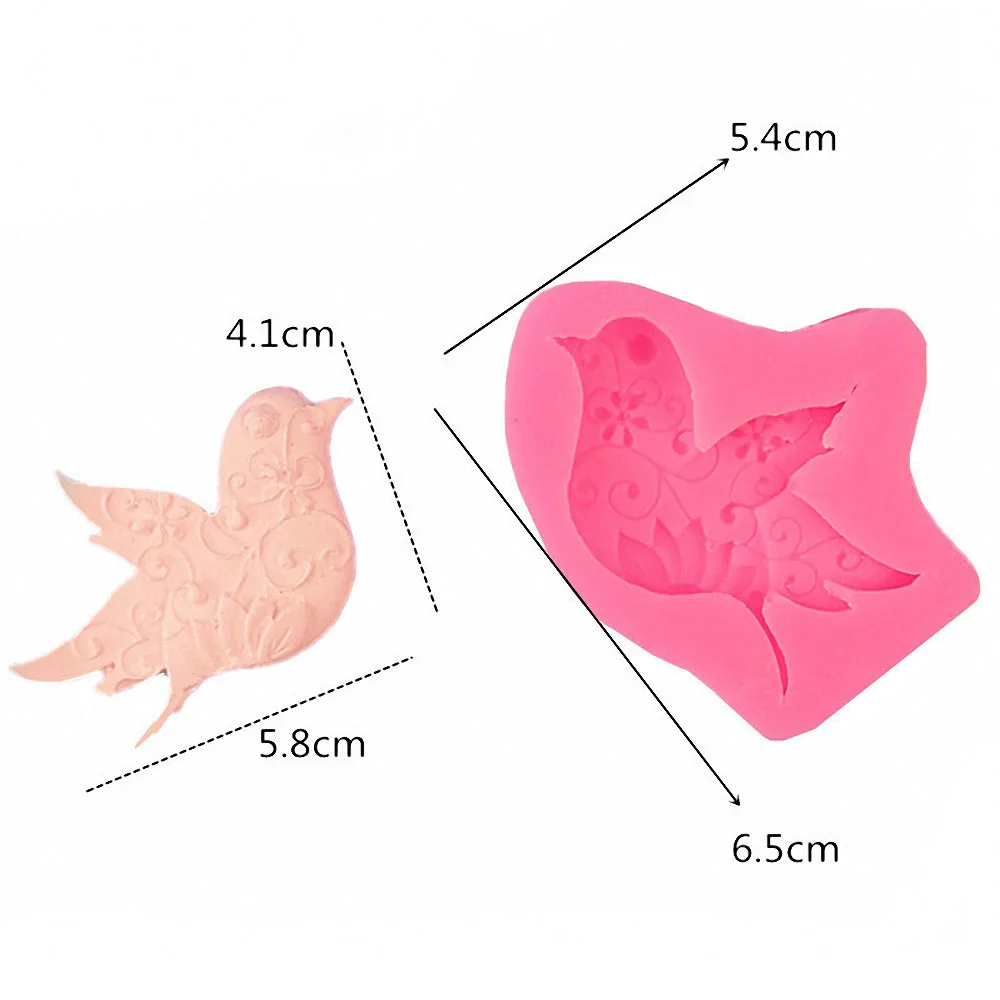 3D DIY Pigeon Mold Bird Molds Cake Mould Turtle Dinosaur Cupcake Cookie Fondant Candy Craft Chocolate Pastry Baking Kitchen Tool