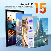 Tablette Android 15 2-en-1 de 10,1 pouces, 24 Go de RAM (4 Go + 20 Go extensible) + 64 Go de ROM, stockage extensible de 1 To, écran tactile IPS FHD, caméra arrière 8 MP 5