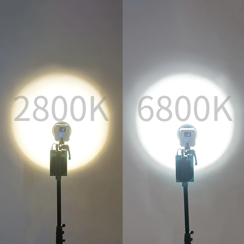 틱톡 라이브 스트리밍용 LED 비디오 조명, COB 사진 조명, 디밍 가능, 2800K-6800K 전문 스튜디오 램프, 60W