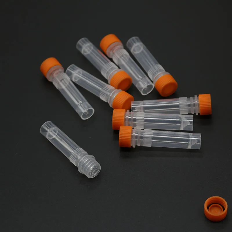 Laboratory tube with silicone gasket plastic transparent tube sample storage container centrifuge without scale 1.5ML 20PCS Plastic Test Tubes Centrifuge Tube
