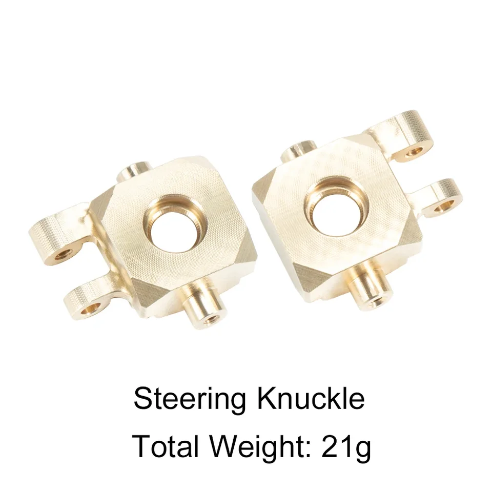 2Pcs Black Brass Steering Knuckle Weight For TRX4M 1/18 RC Crawler - 22g Upgrade Parts - View #10