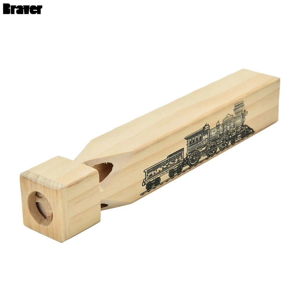 HOT  1Pc Funny Gift Toys for Kids Children Novelty Wooden Musical Train Whistle Musical Toy 2