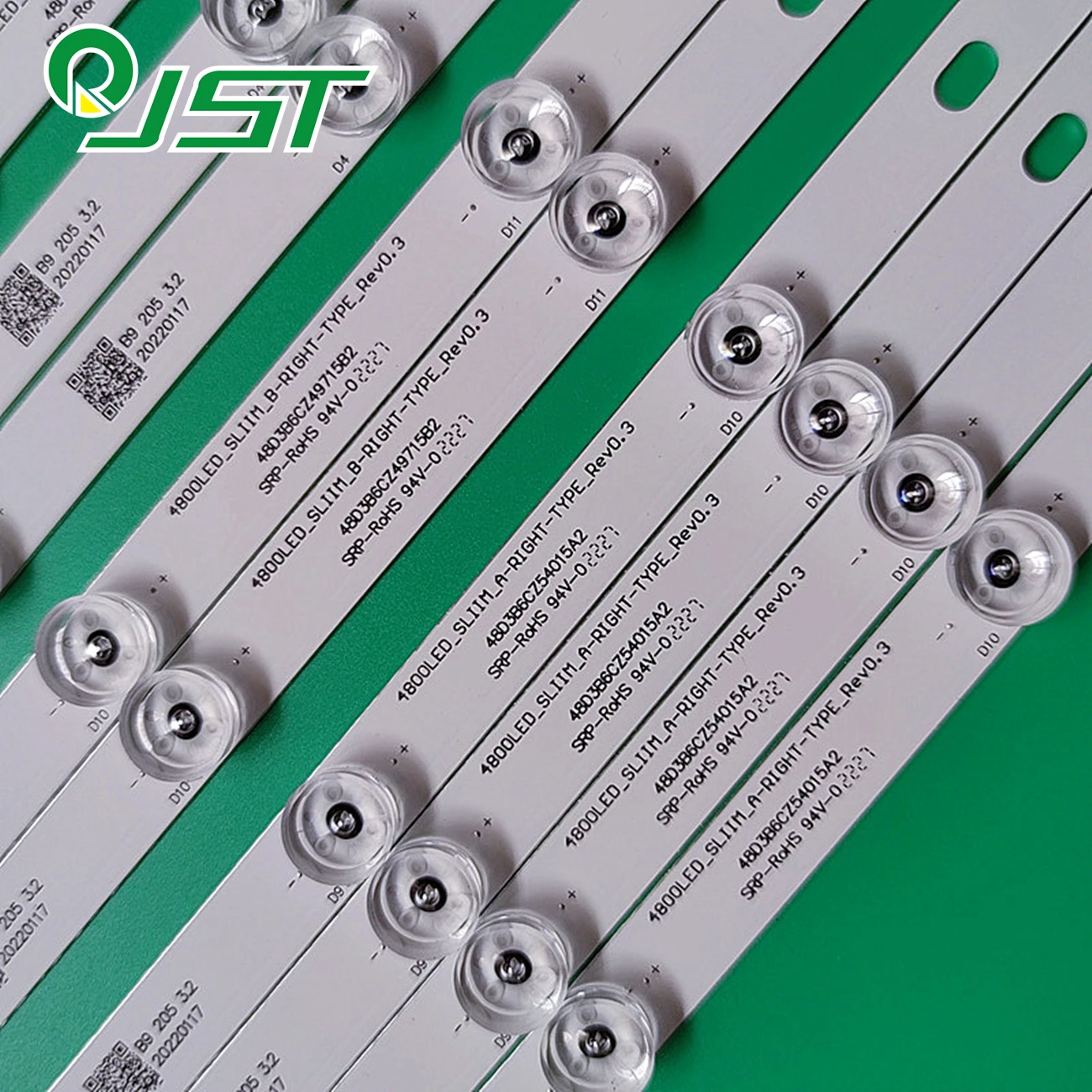 12pcs TX-48CX400B TX-48CX400E TX-48CX350B TX-48CXW404 48U7653DB 48S3653DB VES480QNSS-3D-U01 U02 480DLED_SLIM_A-RIGHT-TYPE B LEFT 3