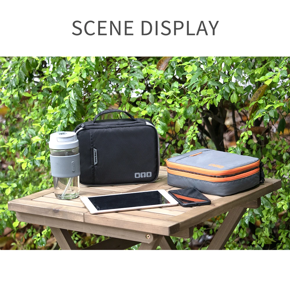 Cable Storage Bag Digital Electronic Organizer Pouch Portable USB Data Line Charger Plug Storage Bag Travel Cable Organizer Case — view 6
