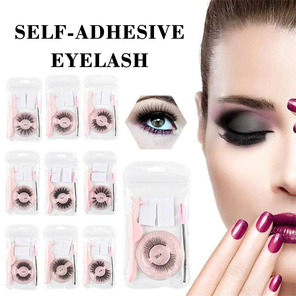 

Reusable Self-Adhesive Eyelashes Natural Multiple Reversible Eyelashes False Of Self-adhesive Dropshipping Pairs Glue-free G7F5