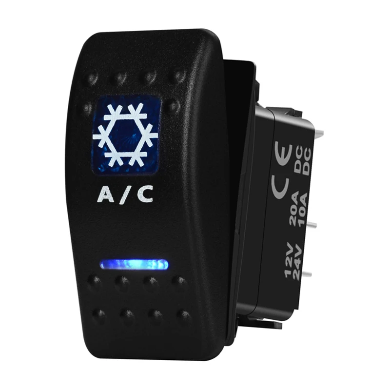 CarACAirConditionerRockerSwitch5POnOffToggleSwitchforBoat