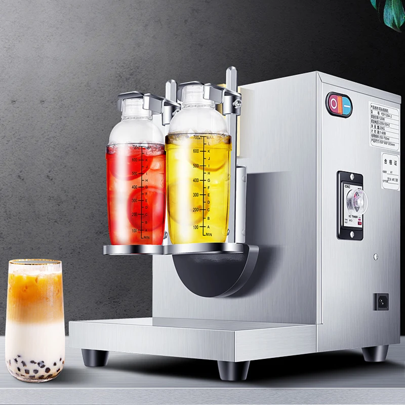 Commercial bubble tea machine double cups shaker milk tea shaking