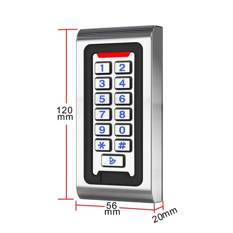 Smart Tuya APP WIFI IP68 Waterproof Metal Keypad RFID Card Door Access Control Standalone Access Controller System Smart Device