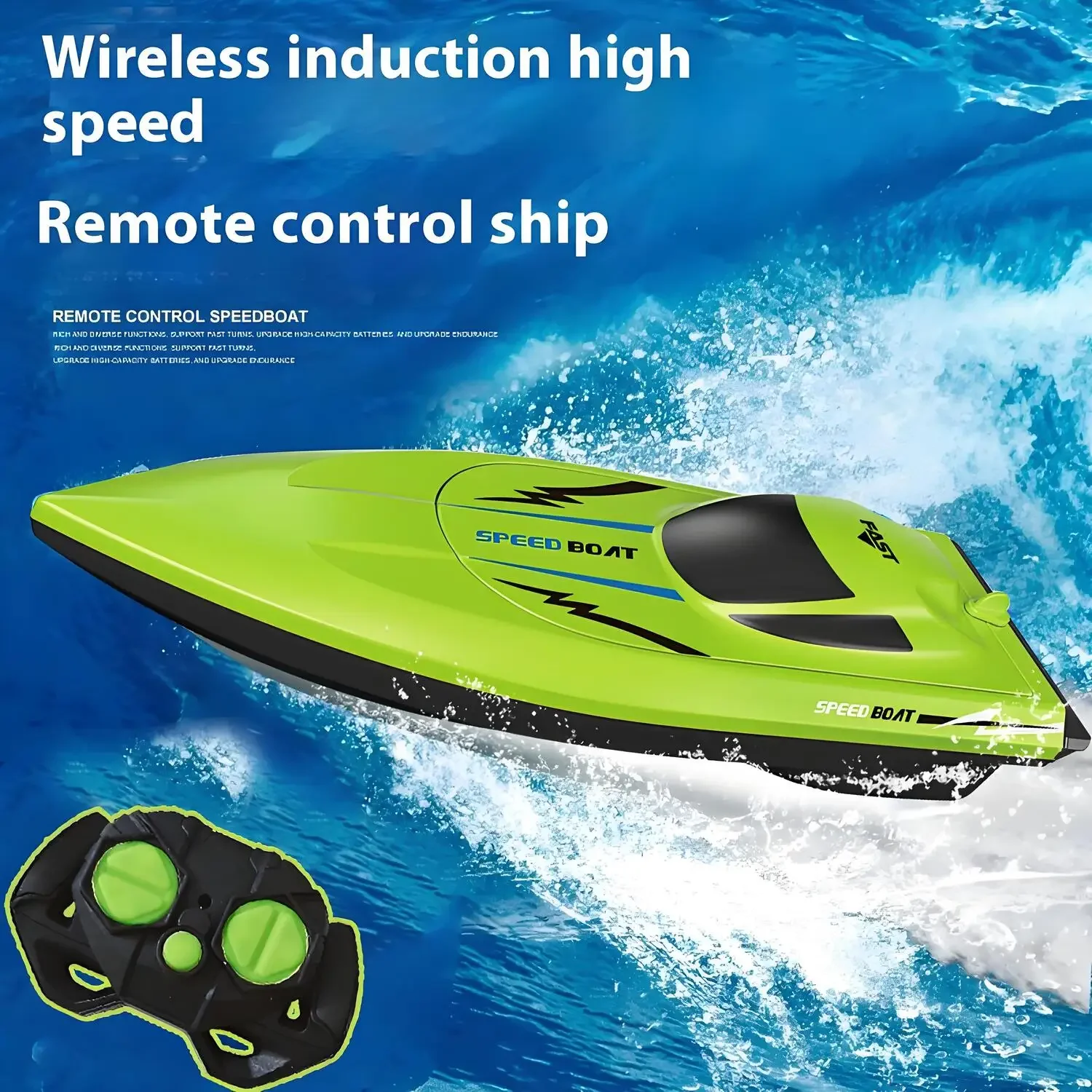 جهاز تحكم عن بعد لقارب RC عالي السرعة - لعبة سباق...