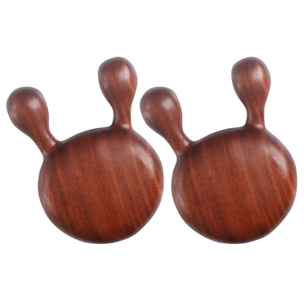 

2 Pcs Face Massage Tools Stick Gua Sha Facial Scraping Massager Wood Nose Scraper Acupoint Faical Gusha