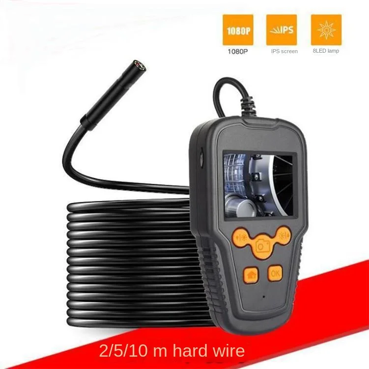 

New P60 HD Waterproof Industrial Endoscope 2.4-Inch Screen Endoscope 200W Portable Handheld Endoscope