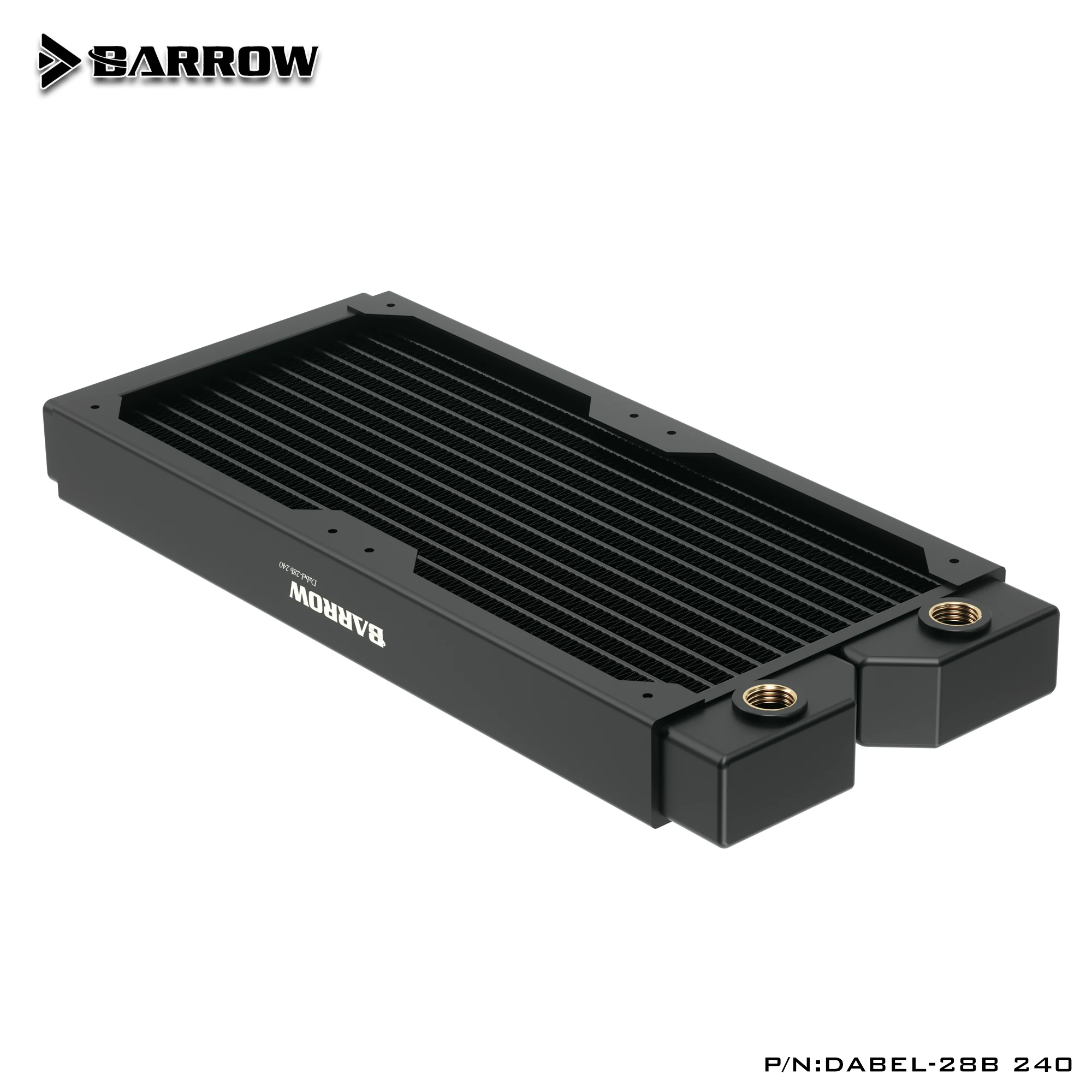 

Barrow Dabel-28b толщиной 240 / 360 мм, 28 мм, медный латунный радиатор для компьютера, чехол, охлаждающий вентилятор с водяным охлаждением и рассеиванием тепла, охладитель