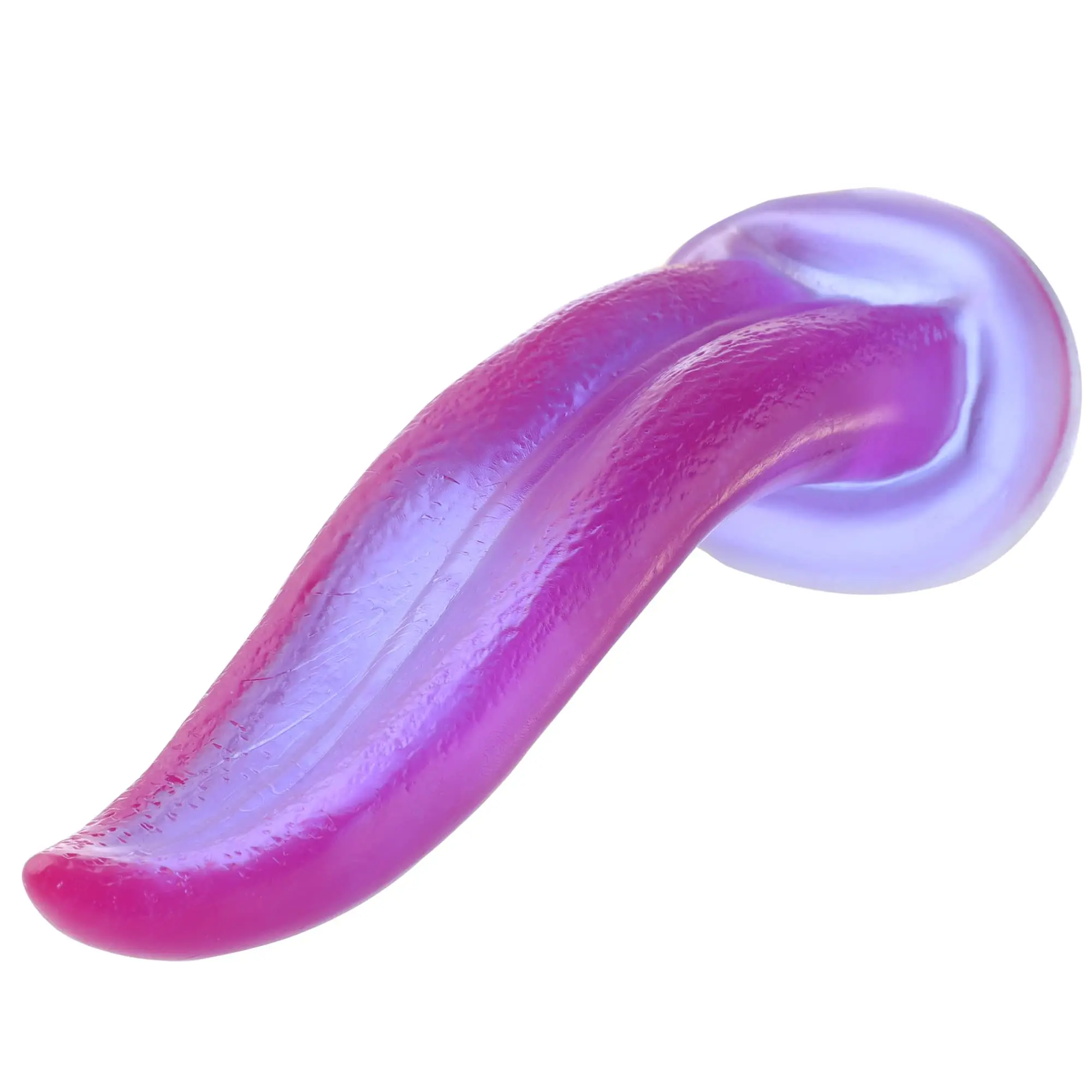 

7 Inch Realistic Tongue Dildo with Suction Cup for Auxfun Sex Machine Devices, Thrusting Machines Attachment Smooth Soft Dildo A