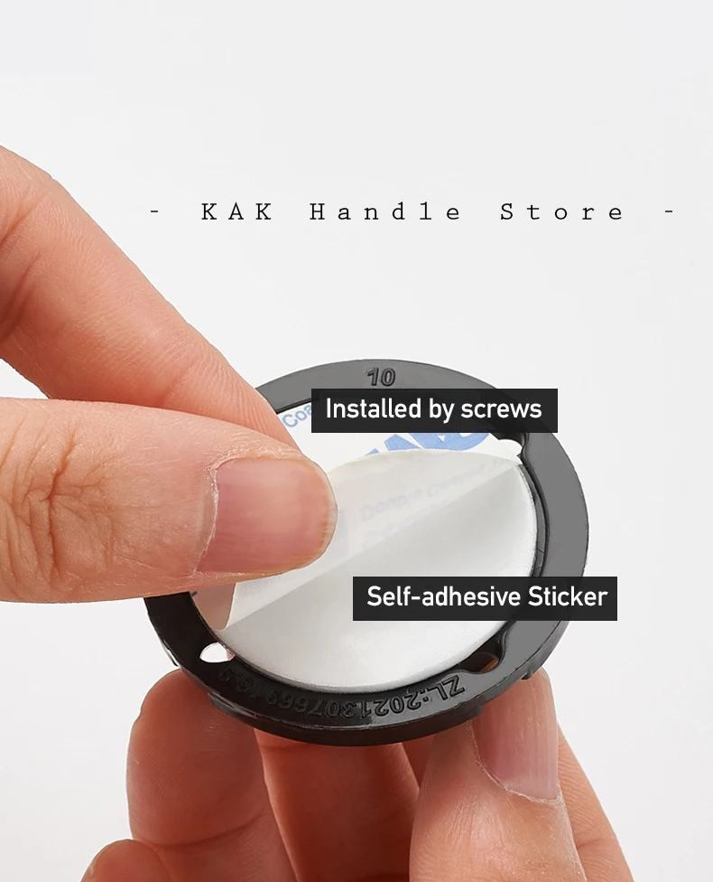 KAK-Aço Inoxidável Auto-Adesivo Rodízio Rodas, Polia Universal,